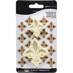 Fleur De Lys Pop It Mould Set Of 2 - bakeware bake house kitchenware bakers supplies baking