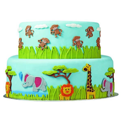 3D Lace Zoo Silicone Embossing Mould - bakeware bake house kitchenware bakers supplies baking