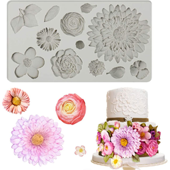 Buttercream Flowers Silicone Mold - bakeware bake house kitchenware bakers supplies baking
