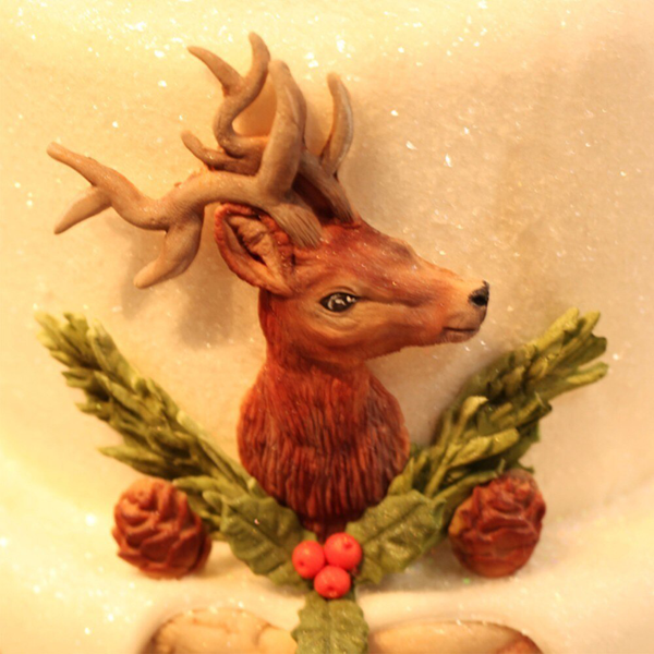 Deer Head 3D Silicone Mold - bakeware bake house kitchenware bakers supplies baking