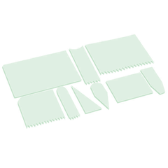 Flexible Cake Smoother 9pcs - bakeware bake house kitchenware bakers supplies baking