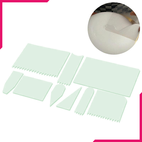 Flexible Cake Smoother 9pcs - bakeware bake house kitchenware bakers supplies baking