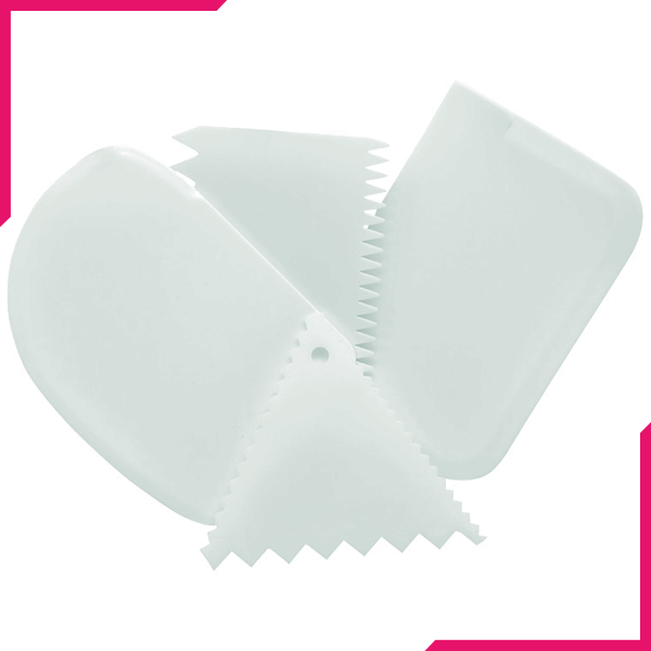 Cake Scraper 4Pcs Set - bakeware bake house kitchenware bakers supplies baking