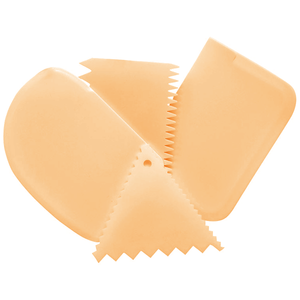 Cake Scraper 4Pcs Set - bakeware bake house kitchenware bakers supplies baking