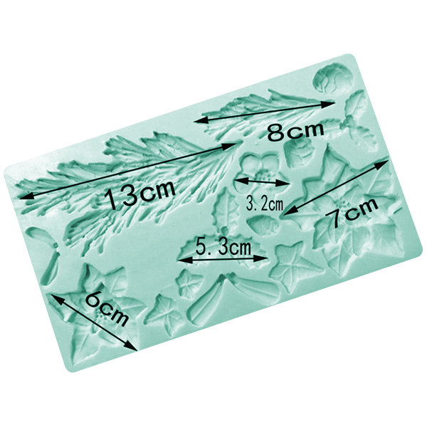 3D Christmas Style Silicone Mold - bakeware bake house kitchenware bakers supplies baking