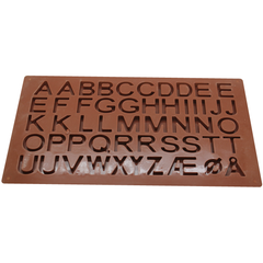 Large Alphabet Silicone Chocolate Mold - bakeware bake house kitchenware bakers supplies baking
