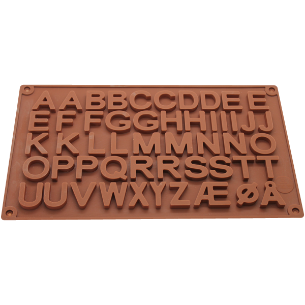 Large Alphabet Silicone Chocolate Mold - bakeware bake house kitchenware bakers supplies baking