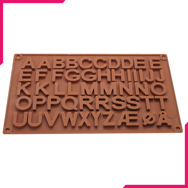 Large Alphabet Silicone Chocolate Mold - bakeware bake house kitchenware bakers supplies baking