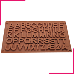 Large Alphabet Silicone Chocolate Mold - bakeware bake house kitchenware bakers supplies baking