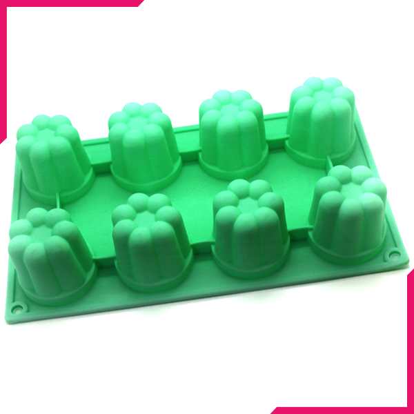 Silicone Muffin jelly Mold 8 cavity - bakeware bake house kitchenware bakers supplies baking