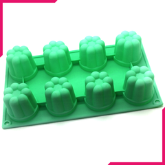 Silicone Muffin jelly Mold 8 cavity - bakeware bake house kitchenware bakers supplies baking