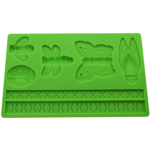 Butterfly, Bee, & Bulb Silicone Mold - bakeware bake house kitchenware bakers supplies baking