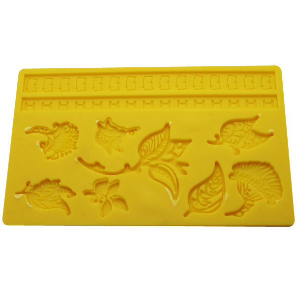 Silicone Flowers, Leaves & Lace Mold - bakeware bake house kitchenware bakers supplies baking