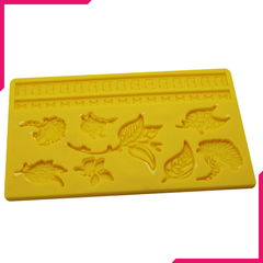 Silicone Flowers, Leaves & Lace Mold - bakeware bake house kitchenware bakers supplies baking