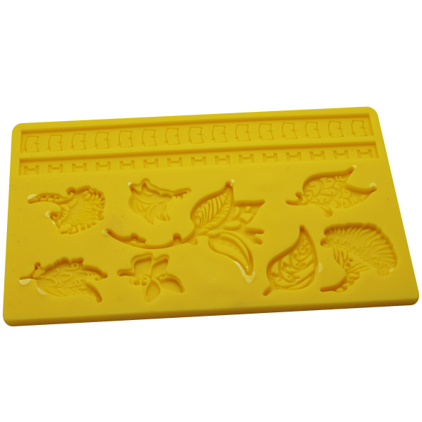Silicone Flowers, Leaves & Lace Mold - bakeware bake house kitchenware bakers supplies baking