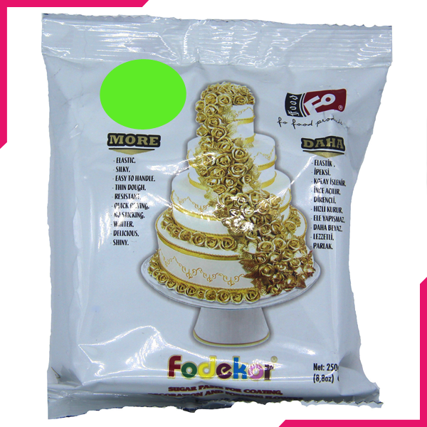 Light Green Fondant Sugar Paste 250g Pack - bakeware bake house kitchenware bakers supplies baking