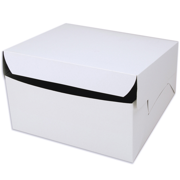 White Cake Box 12x12 Inches - bakeware bake house kitchenware bakers supplies baking