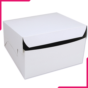 White Cake Box 12x12 Inches - bakeware bake house kitchenware bakers supplies baking