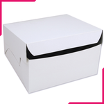 White Cake Box 10x10 Inches - bakeware bake house kitchenware bakers supplies baking