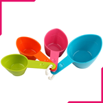 Colorful 4Pcs Measuring Cups - bakeware bake house kitchenware bakers supplies baking