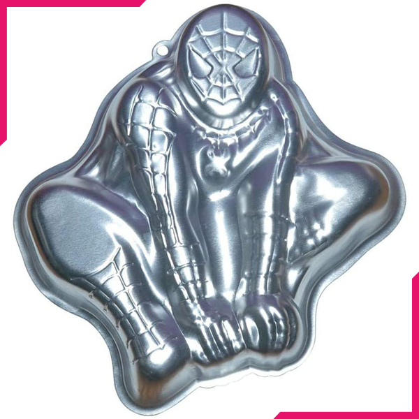 Silver Cartoon Cake Mould - Spiderman - bakeware bake house kitchenware bakers supplies baking