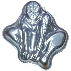 Silver Cartoon Cake Mould - Spiderman - bakeware bake house kitchenware bakers supplies baking
