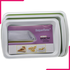 Outperform Carbon Steel Baking Tray 3 Pcs - bakeware bake house kitchenware bakers supplies baking