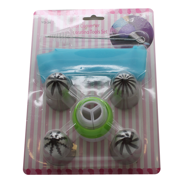 Tricolor Converter Cake Decorating Tools Set - bakeware bake house kitchenware bakers supplies baking