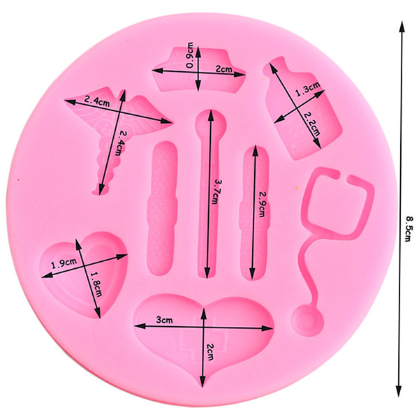 Nurse Theme Silicone Mold - bakeware bake house kitchenware bakers supplies baking