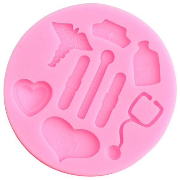 Nurse Theme Silicone Mold - bakeware bake house kitchenware bakers supplies baking