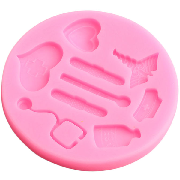 Nurse Theme Silicone Mold - bakeware bake house kitchenware bakers supplies baking