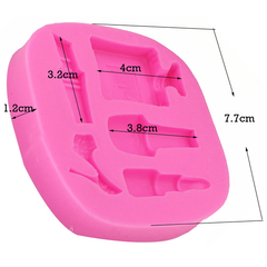 Silicone Fondant Mold Makeup Tools - bakeware bake house kitchenware bakers supplies baking