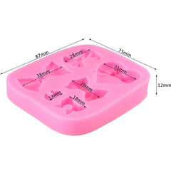 Silicone Fondant Mold Bow Set - bakeware bake house kitchenware bakers supplies baking