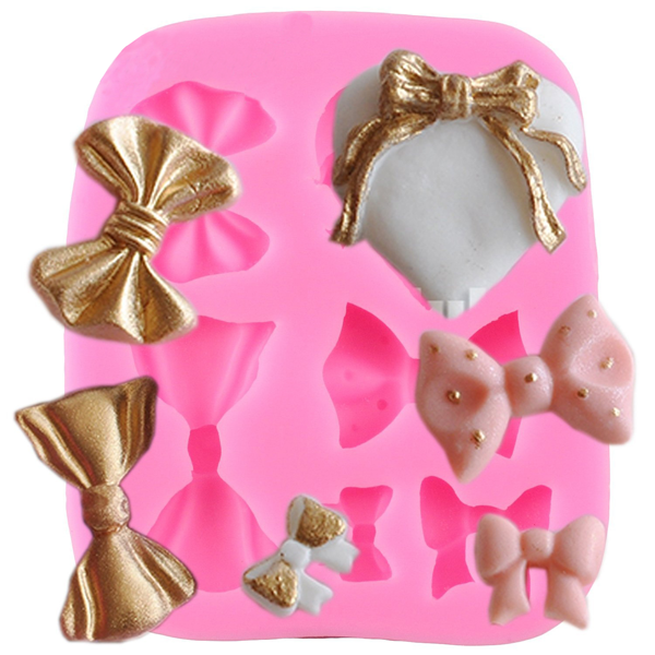 Silicone Fondant Mold Bow Set - bakeware bake house kitchenware bakers supplies baking