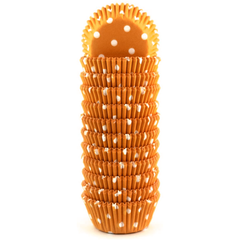 Orange Dot Mini Cupcake Liners 200pcs - bakeware bake house kitchenware bakers supplies baking