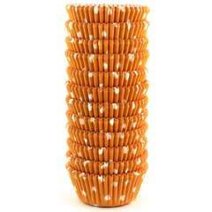Orange Dot Mini Cupcake Liners 200pcs - bakeware bake house kitchenware bakers supplies baking