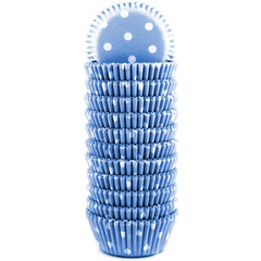 Blue Dot Mini Cupcake Liners 200pcs - bakeware bake house kitchenware bakers supplies baking