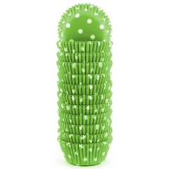 Green Dot Mini Cupcake Liners 200pcs - bakeware bake house kitchenware bakers supplies baking
