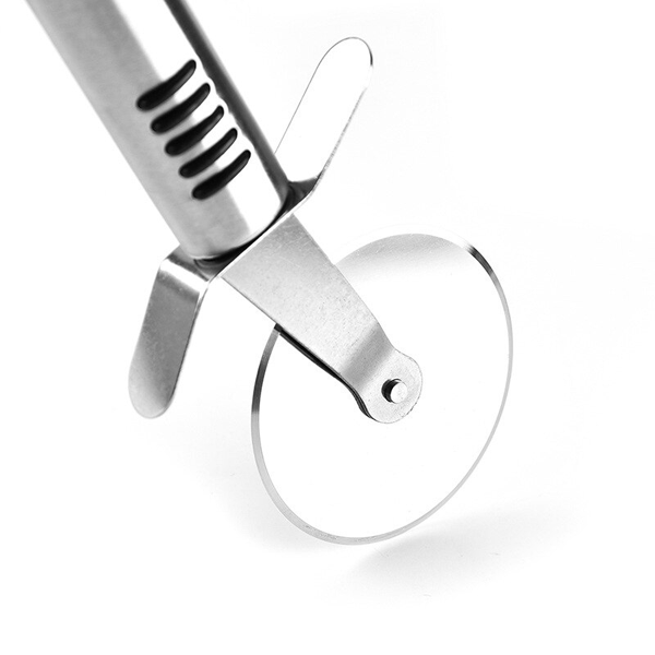 Stainless Steel Pizza Cutter - bakeware bake house kitchenware bakers supplies baking