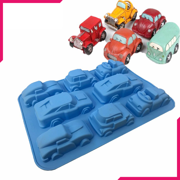 Racing Cars Silicone Mold - bakeware bake house kitchenware bakers supplies baking