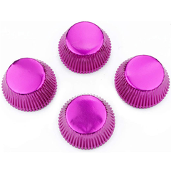Aluminum Foil Cupcake Liner Pink 100Pcs - bakeware bake house kitchenware bakers supplies baking