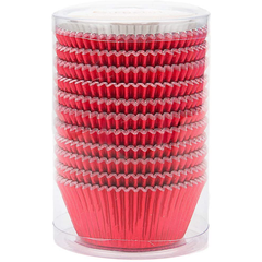 Aluminum Foil Cupcake Liner Red 100Pcs - bakeware bake house kitchenware bakers supplies baking