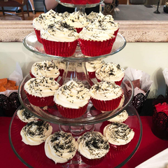 Aluminum Foil Cupcake Liner Red 100Pcs - bakeware bake house kitchenware bakers supplies baking