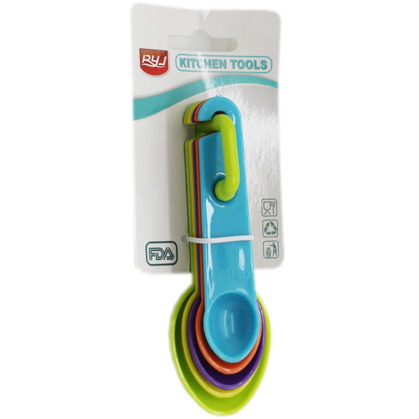 Colorful Measuring Spoons 5Pcs - bakeware bake house kitchenware bakers supplies baking
