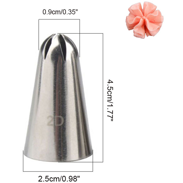 2D Icing Nozzle/tip - bakeware bake house kitchenware bakers supplies baking