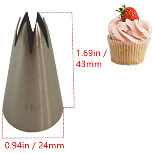1M Icing Nozzle/tip - bakeware bake house kitchenware bakers supplies baking