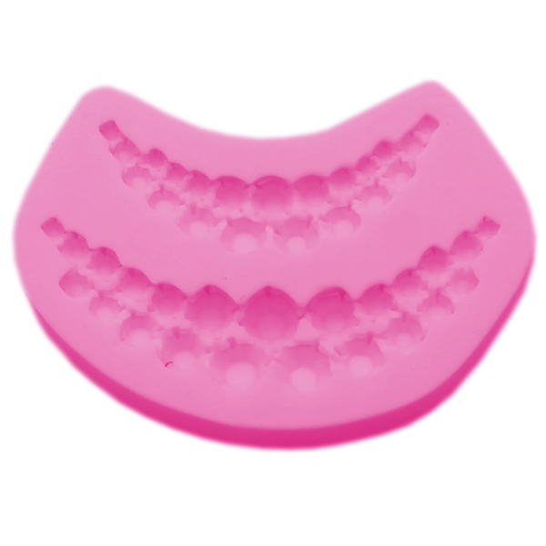 Silicone Fondant Mold Pearl Border - bakeware bake house kitchenware bakers supplies baking