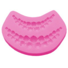 Silicone Fondant Mold Pearl Border - bakeware bake house kitchenware bakers supplies baking