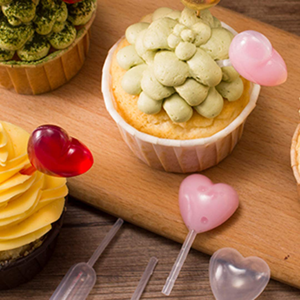 Mini Squeeze Pipettes Heart Shape - bakeware bake house kitchenware bakers supplies baking