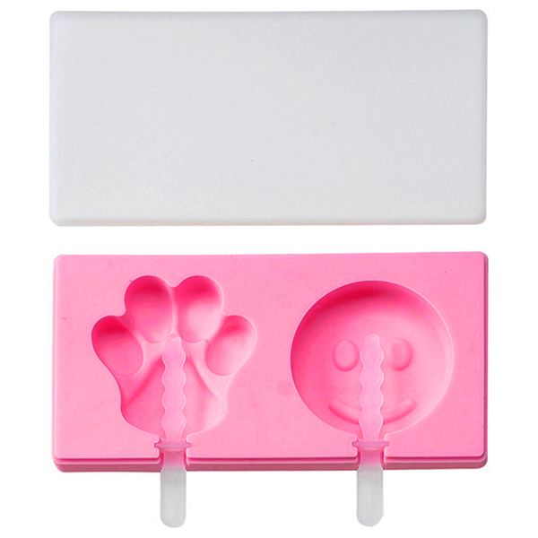 Ice Cream Popsicle Silicone Mold 2 Cavity - bakeware bake house kitchenware bakers supplies baking